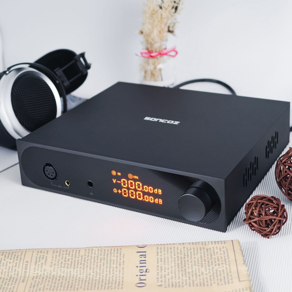 SONCOZ LA-QXD1(Black) Digital HiFi Audio Converters (DAC) with XLR Fully  Balanced