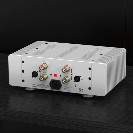 Soncoz SGP1 Class AB Reference-Grade Stereo Audio Power Amplifier HiFiGo Silver 