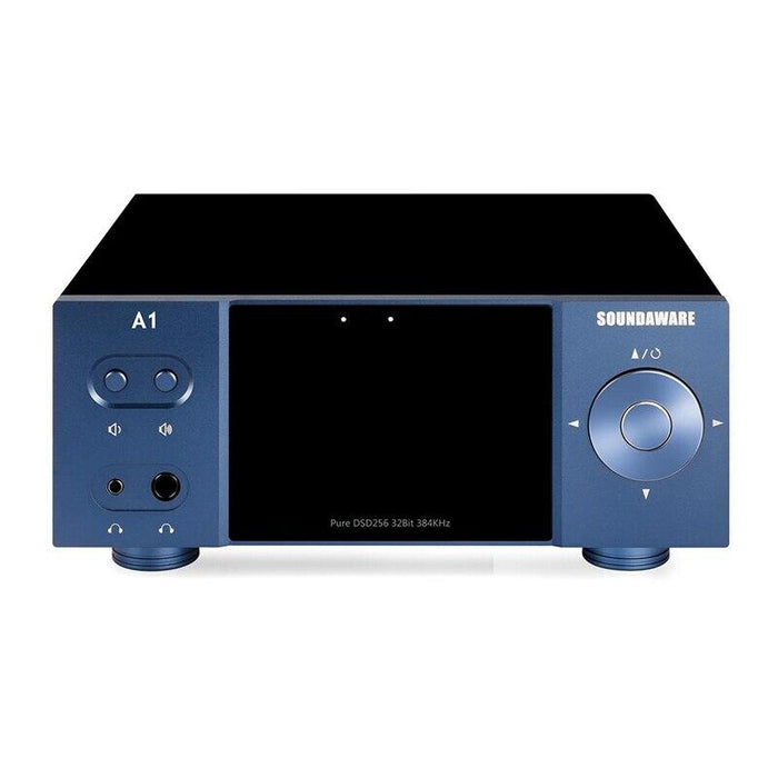Soundaware A1 Streaming Desktop Network Player Digital Turntable Decoding Amplifier HiFiGo Blue 