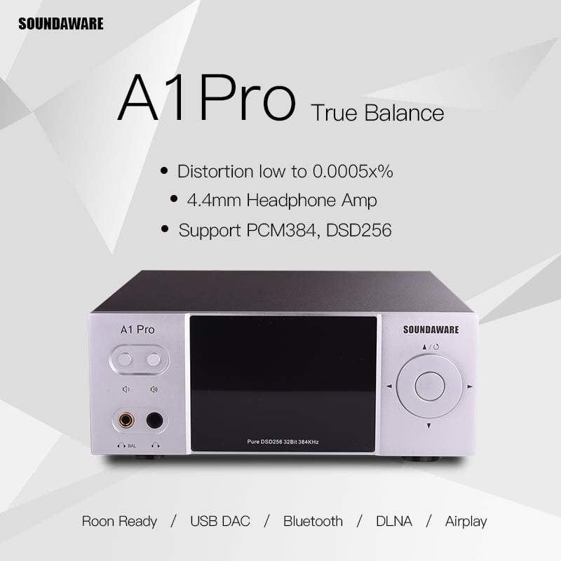 SOUNDAWARE A1PRO Streaming Desktop Network Player Network Player Digital Turntable Decoding AMP HiFiGo Silver Full Balance 