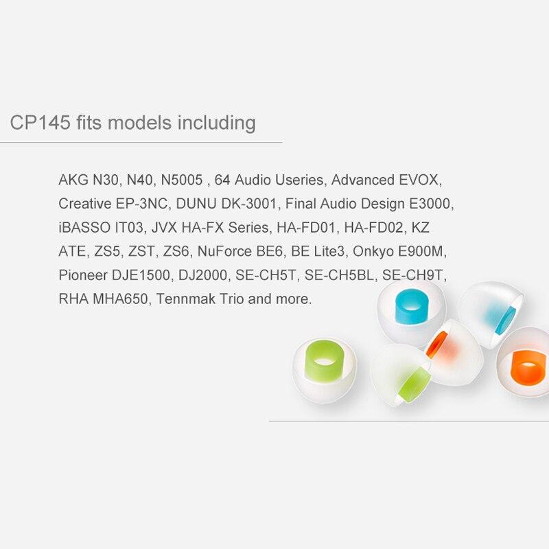 SpinFit CP145 Patented Silicone Eartip 4.5mm Nozzle Dia for DUNU HiFiGo 