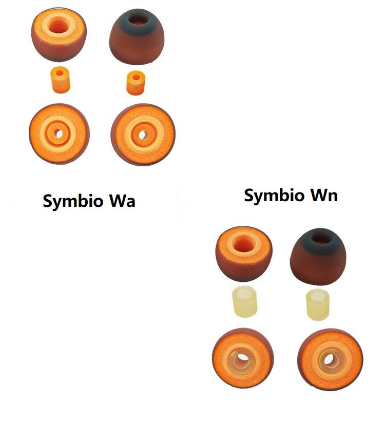 Symbio W / Wn / Wa / W Peel Memory Foam Silicone Eartips for 4.5-6.5mm nozzle HiFiGo 