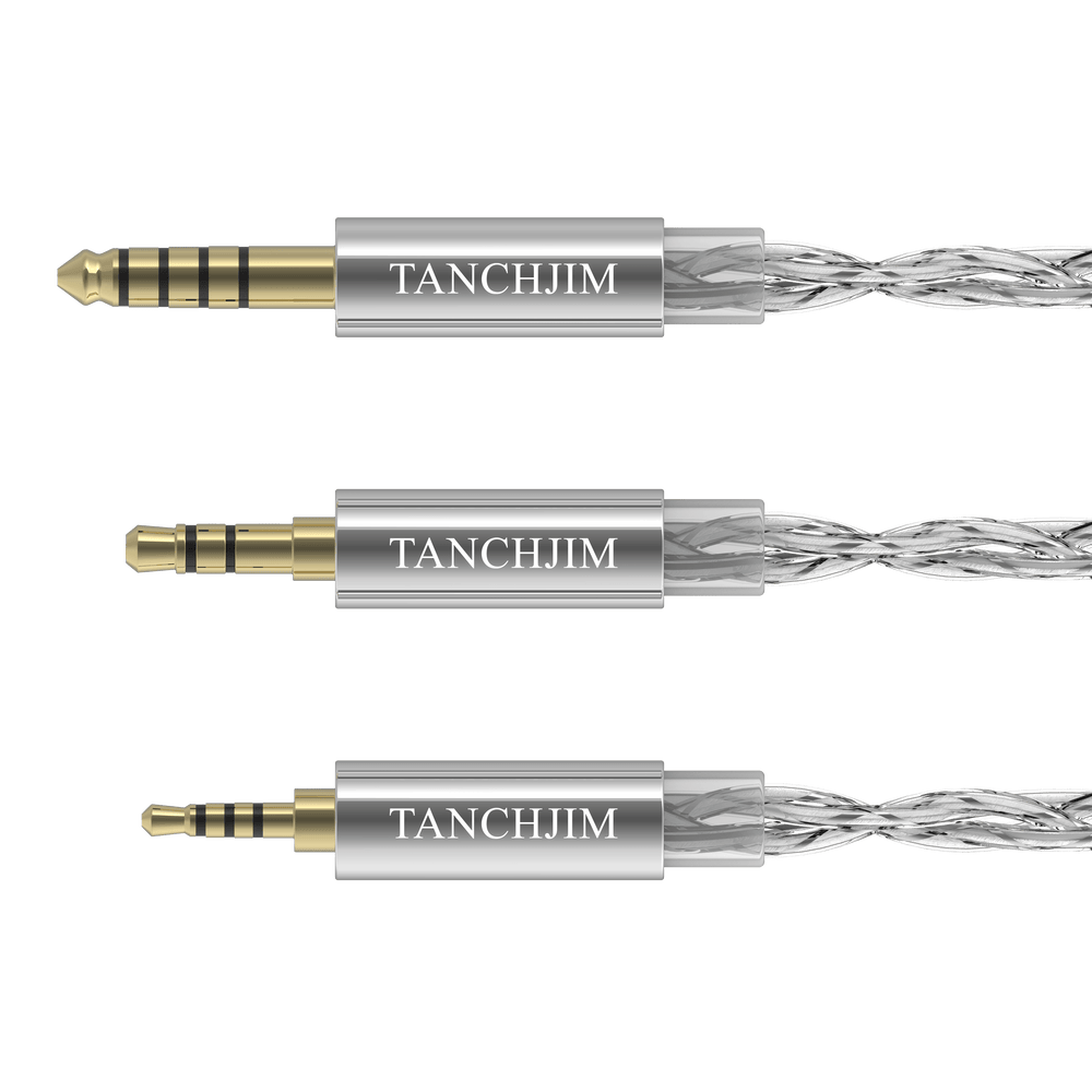 TANCHJIM CABLE R Single Crystal Copper Sliver-Plated 0.78mm 2Pin 