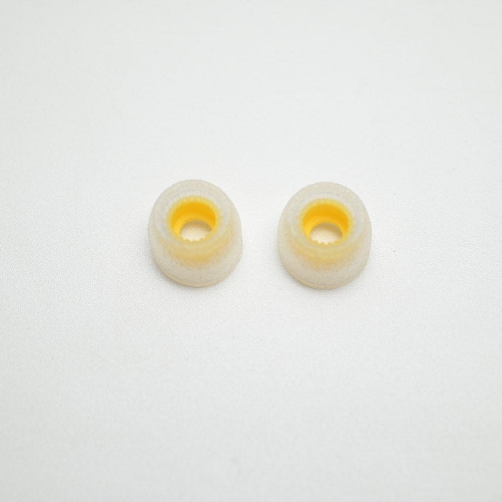 TANGZU Tang Sancai Wide Bore Version Silicone Eartips HiFiGo Yellow-S(3 Pairs) 