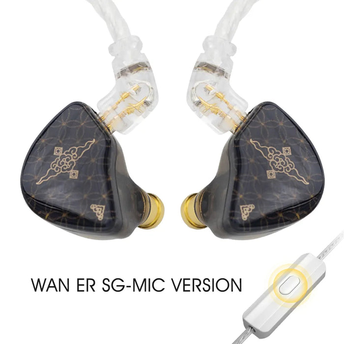 TANGZU WAN ER SG 10mm Dynamic Driver In-Ear Earphone Dual Cavity Monitor  IEMs Detachable 2Pin Earphones With Microphone Earbud
