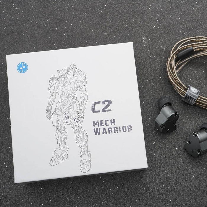 TinHiFi C2 Mech Warrior Newly Developed PU+LCP Composite Diaphragm In-Ear Monitors Earphone HiFiGo 