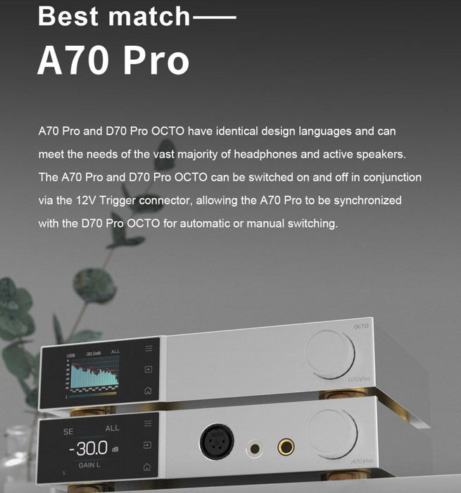 TOPPING A70Pro AMP + D70Pro OCTO DAC + XLR Cable Combo HiFiGo 