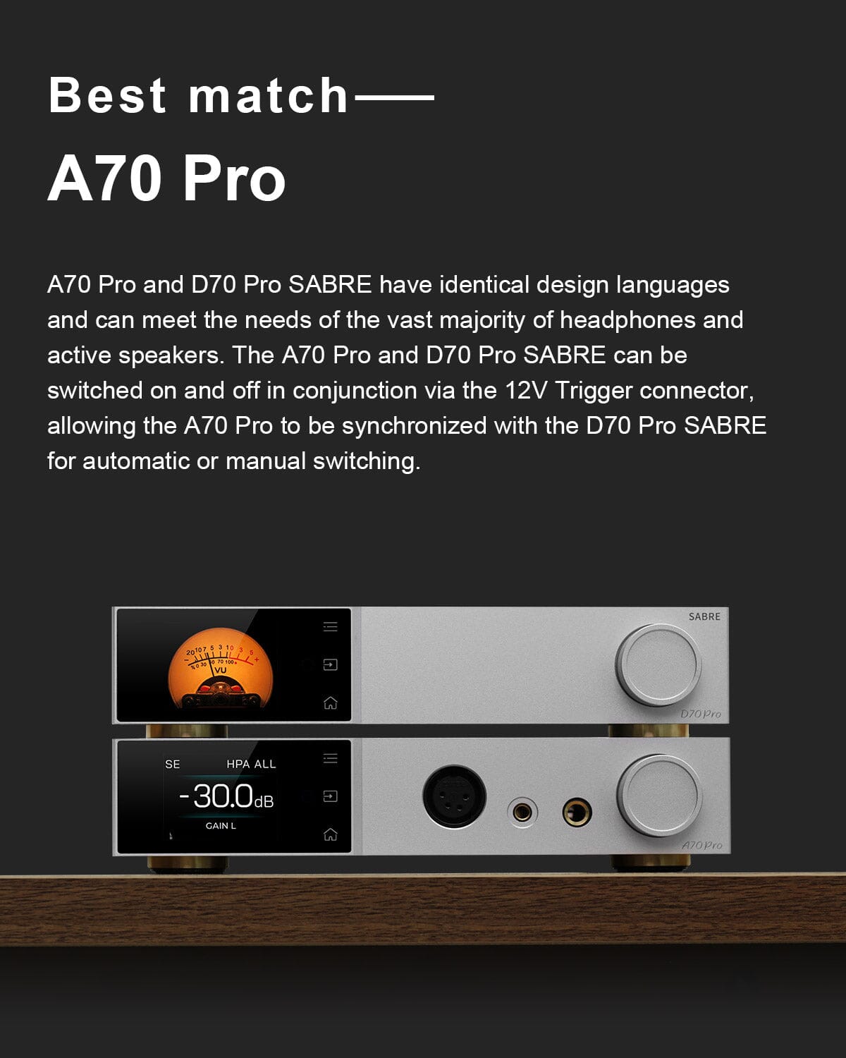 TOPPING A70Pro AMP + D70 Pro SABRE DAC + XLR Cable Combo TOPPING A70Pro AMP + D70 Pro SABRE DAC + XLR Cable Combo