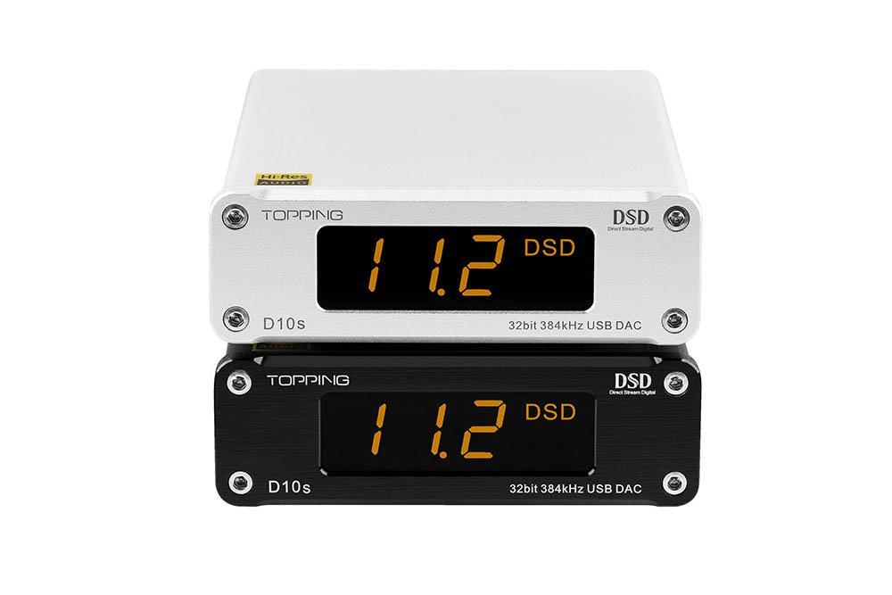 TOPPING D10s Hi-Res USB DAC ES9038Q2M 32Bit/384kHz DSD256 XMOS