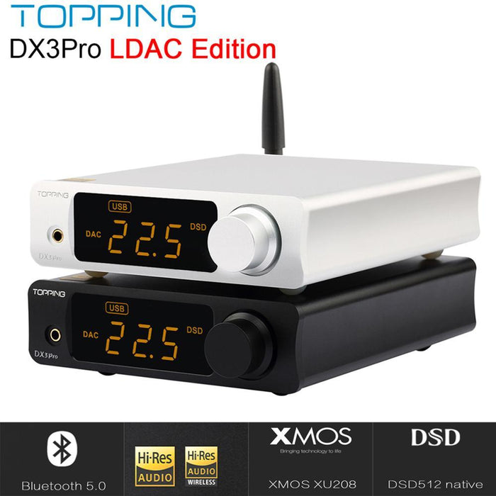 TOPPING DX3 PRO Desktop Bluetooth Decoding Amp AK4493 USB DAC Audio Amplifier HiFiGo 