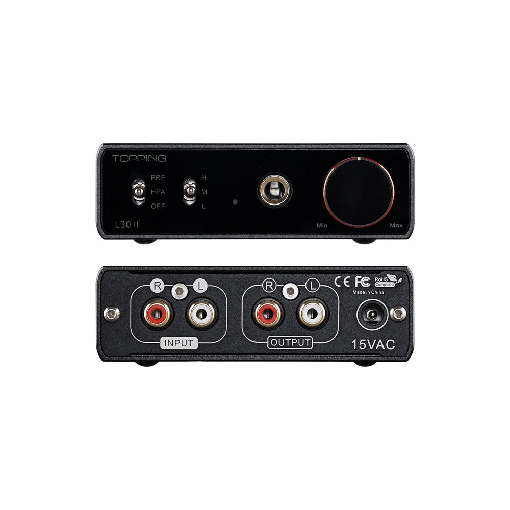 TOPPING E30 II DAC + L30 II AMP + Gift RCA Cable HiFiGo 