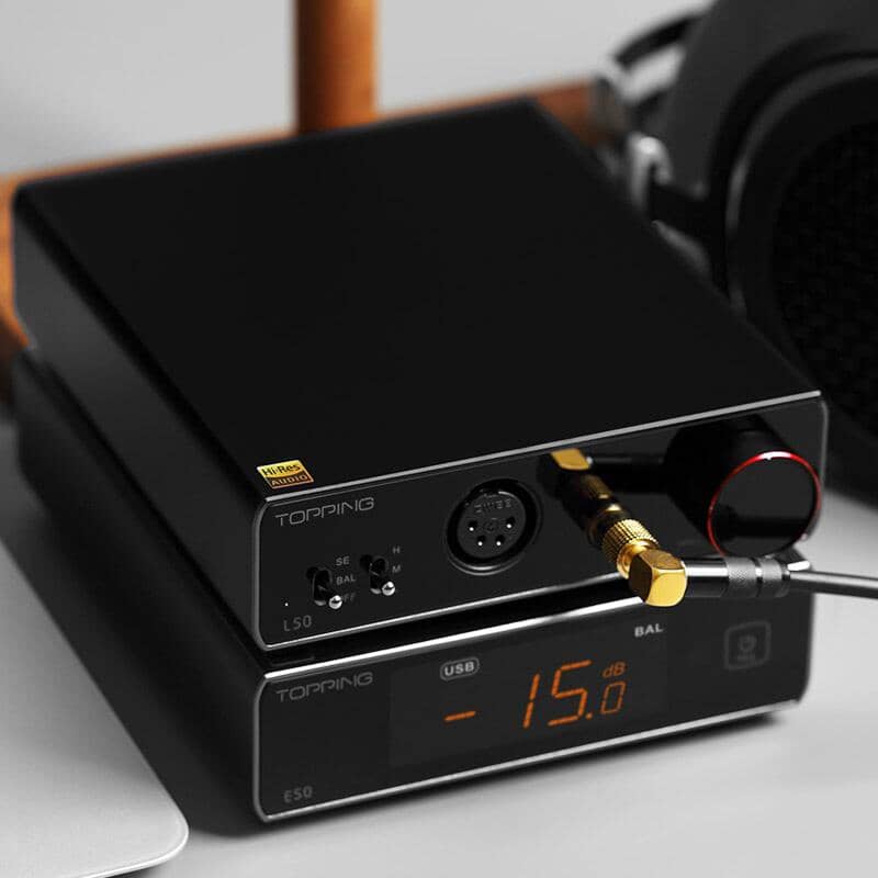 TOPPING E50 DAC + L50 Headphone AMP + RCA Cable Combo — HiFiGo