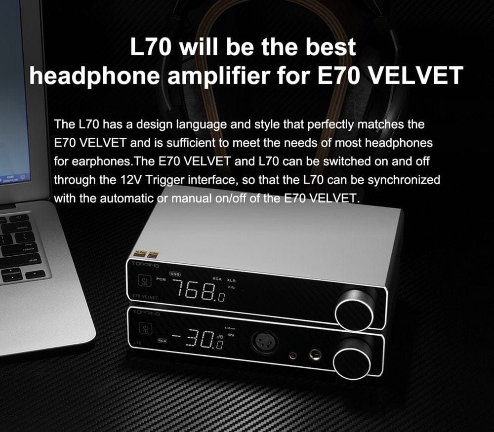 TOPPING E70 Velvet DAC+ L70 AMP + XLR Cable Combo — HiFiGo