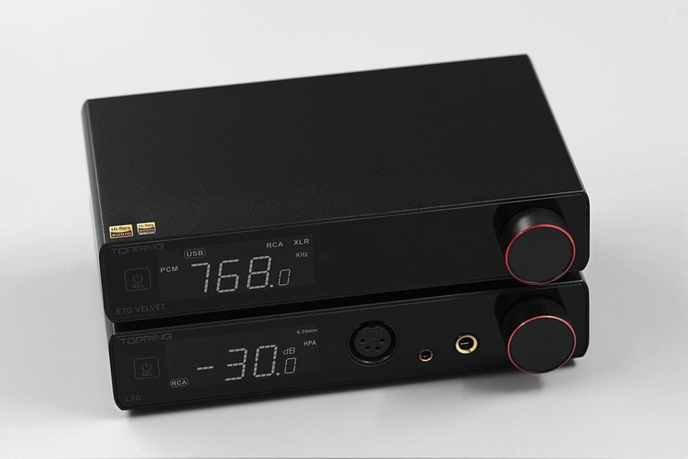 TOPPING E70 Velvet DAC+ L70 AMP + XLR Cable Combo Headphone AMP DAC HiFiGo 