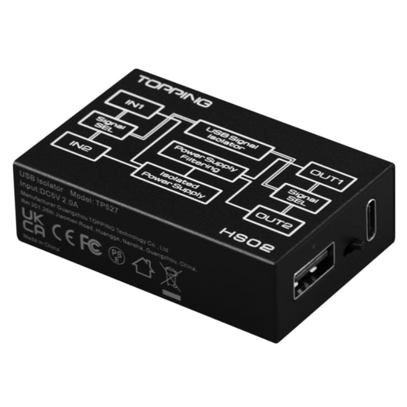 TOPPING HS02 USB2.0 High Performance High Compatibility Low Latency Audio Isolator HiFiGo 