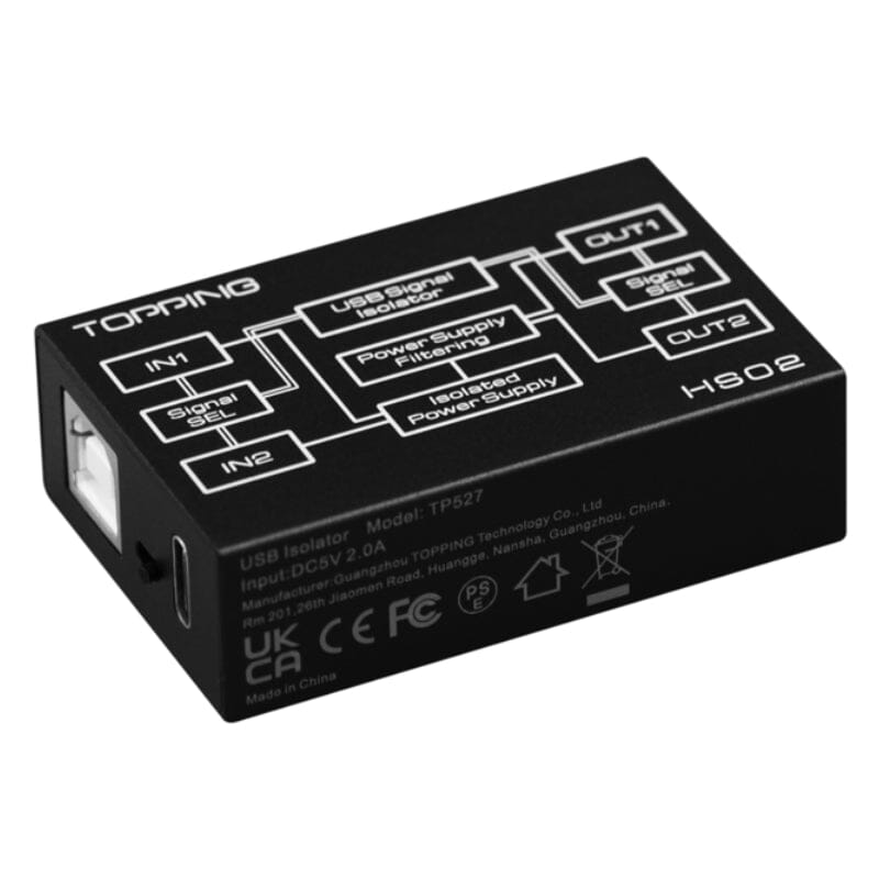 TOPPING HS02 USB2.0 High Performance High Compatibility Low Latency Audio Isolator HiFiGo 