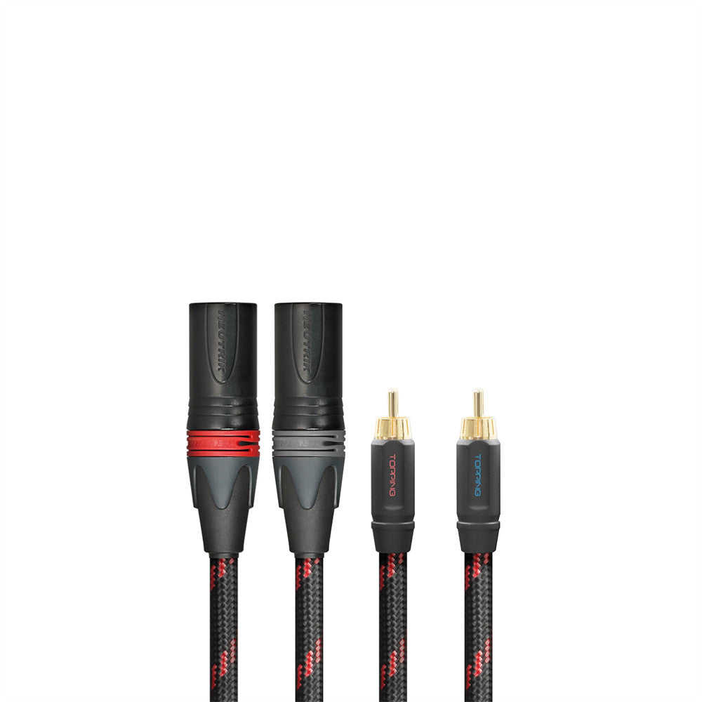 TOPPING TCRX1 Fever Audio Cable Double Lotus RCA To Double Canon XLR Male Cable HiFiGo 