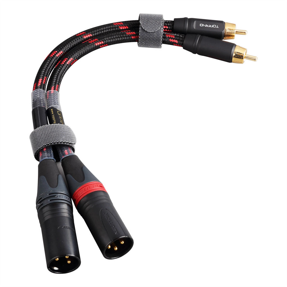 TOPPING TCRX1 Fever Audio Cable Double Lotus RCA To Double Canon XLR Male Cable HiFiGo 