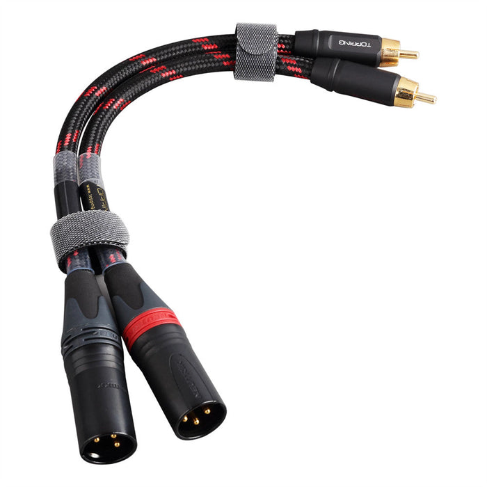 RCA to XLR audio cable High purity OCC RCA to balanced signal cable RCA to  XLR