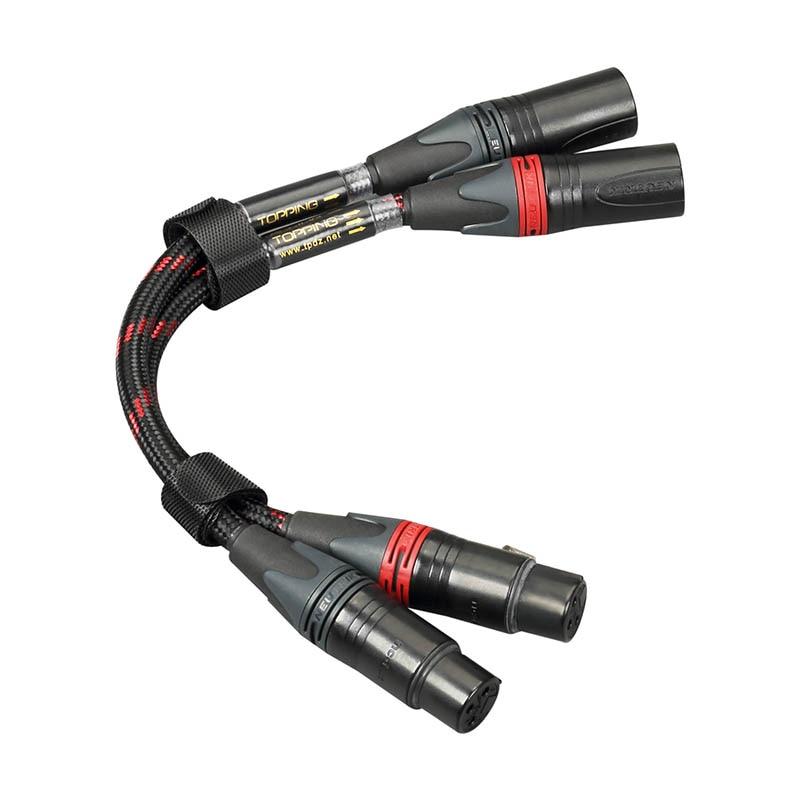 TOPPING TCX1 6N Single Crystal Copper XLR Balanced Line XLR Cable HiFiGo 