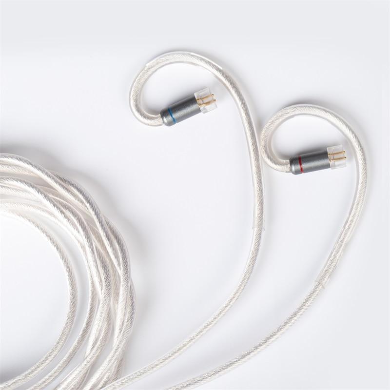 TRI 2 Core Grace-S 630 Srands High-end Earphone Silver Upgrade Cable HiFiGo 