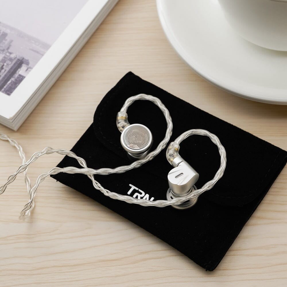 TRN EMX New Flagship Audiophile Dynamic Driver Flat Head Earphones HiFiGo 