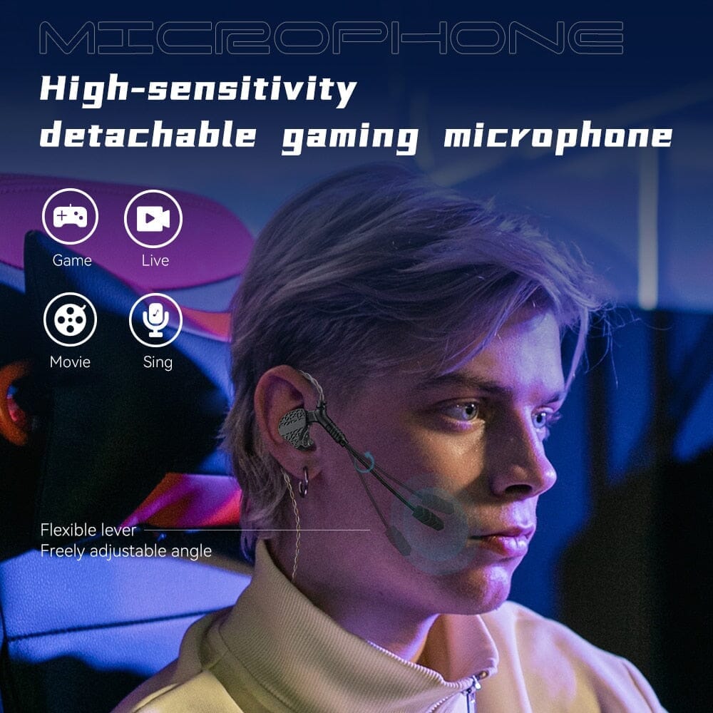 TRN Mars 1DD + 1BA + 1Vibration Triple Driver In-Ear Monitors HiFiGo 