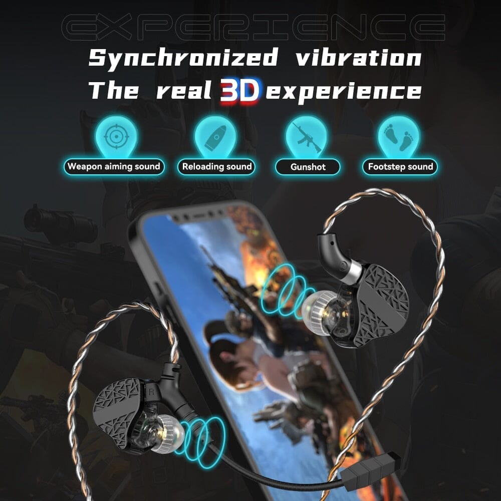 TRN Mars 1DD + 1BA + 1Vibration Triple Driver In-Ear Monitors HiFiGo 