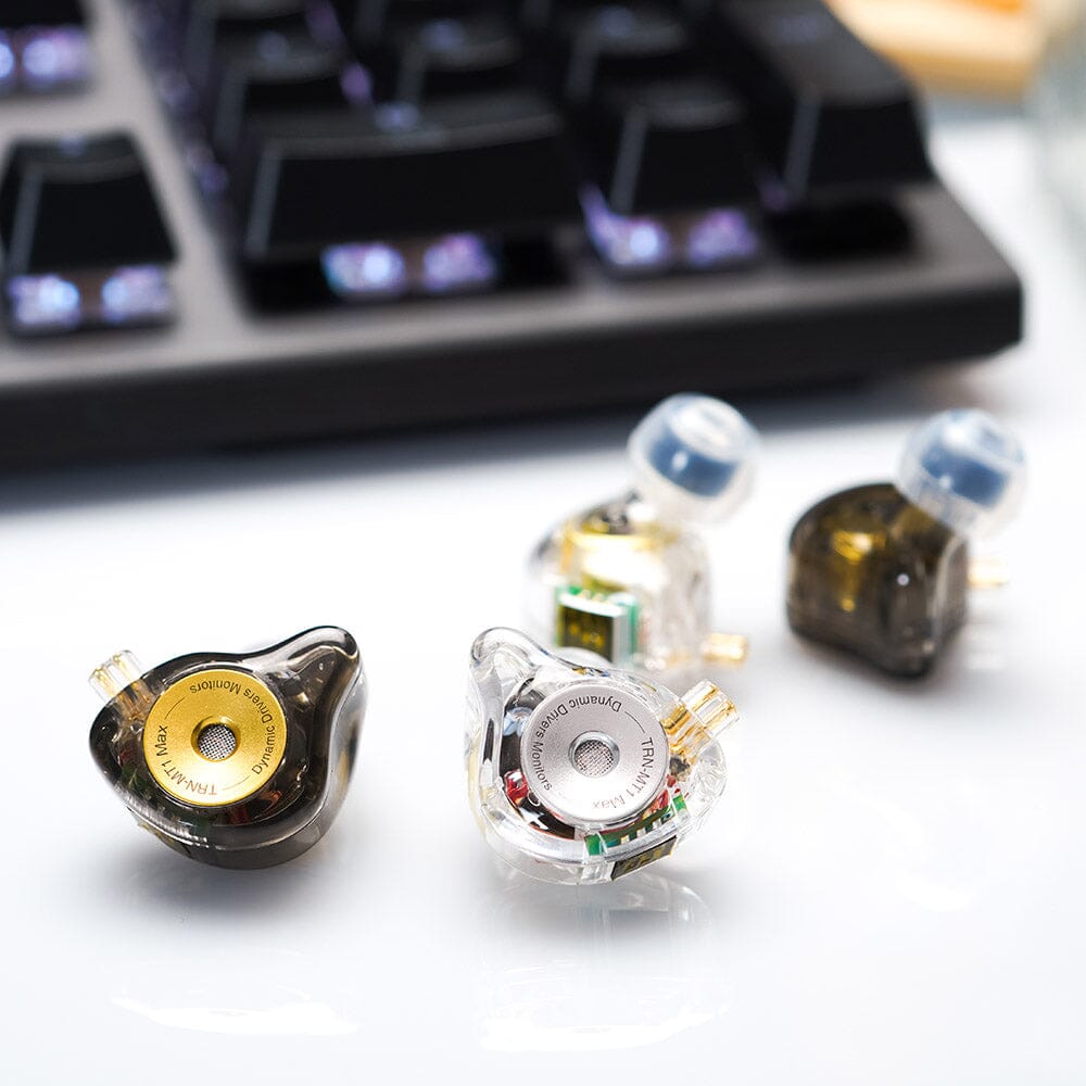 TRN MT1 MAX 10mm Dual Magnet Dynamic Driver In-Ear Monitors Earphone HiFiGo 