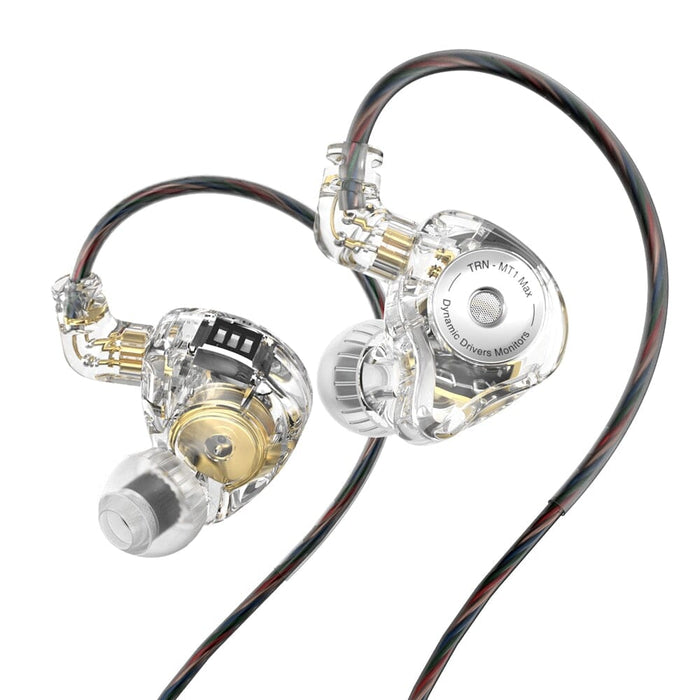 TRN MT1 MAX 10mm Dual Magnet Dynamic Driver In-Ear Monitors Earphone HiFiGo 