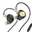 TRN MT1 MAX 10mm Dual Magnet Dynamic Driver In-Ear Monitors Earphone HiFiGo Black With Mic 