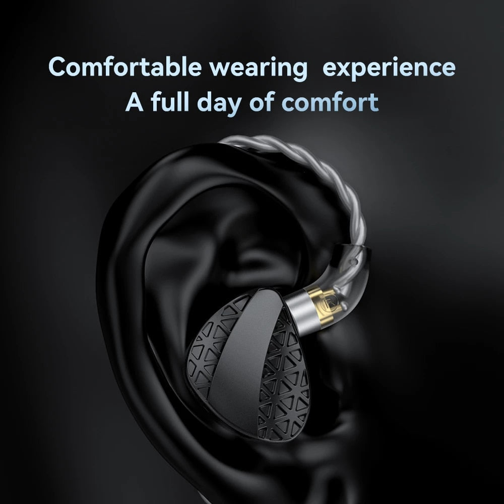 TRN MT3 Dual-Chamber 10mm Dynamic In-Ear Monitors IEMs Earphone HiFiGo 