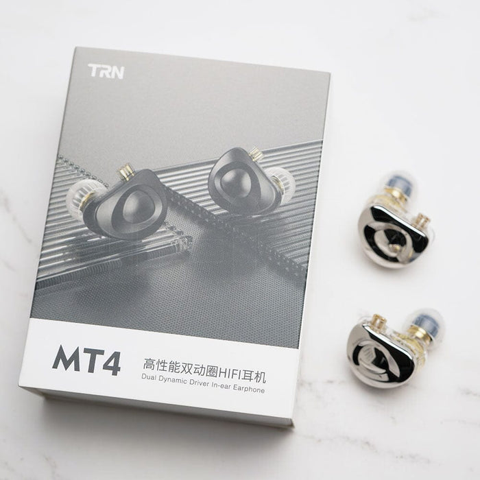 TRN MT4 High-Performance Dual Dynamic HiFi In-Ear Monitors Earphone HiFiGo 
