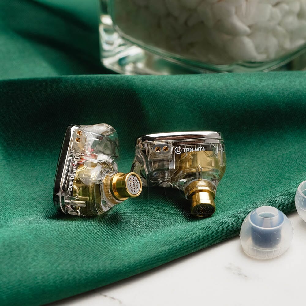 TRN MT4 High-Performance Dual Dynamic HiFi In-Ear Monitors Earphone HiFiGo 