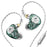 TRN ST1 PRO In-Ear Monitors 1DD + 1BA Hybrid Driver Wired Earphone HiFiGo Green Mic 
