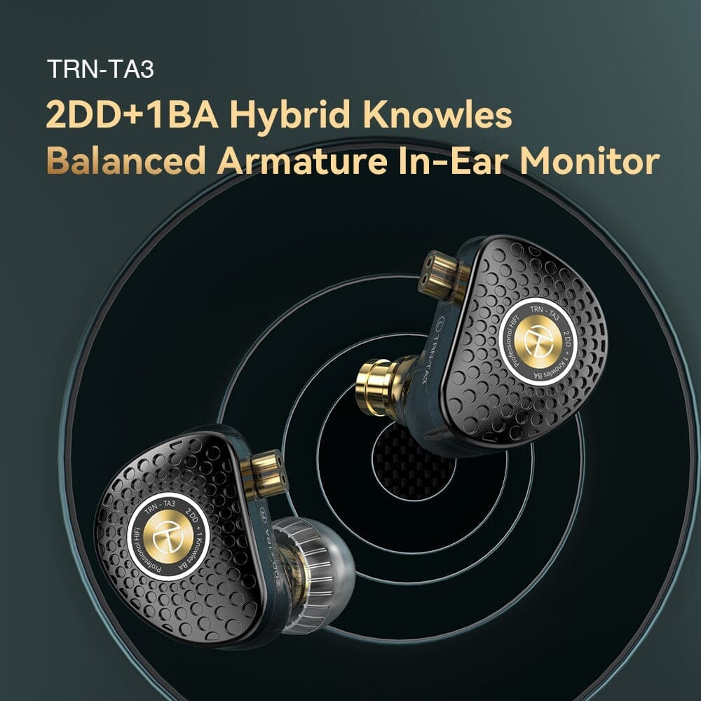 TRN TA3 2DD+1BA Hybrid Knowles Balanced Armature In-Ear Monitors