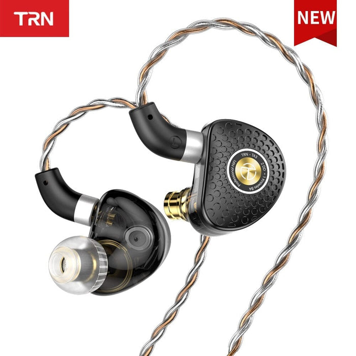 TRN TA3 2DD+1BA Hybrid Knowles Balanced Armature In-Ear Monitors With 2.5/3.5/4.4 Swappable Connectors Earphone HiFiGo TRN TA3 