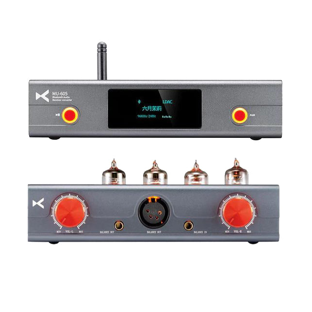 xDuoo MU-605 Bluetooth Converter + MT-604 AMP + XLR Cables HiFiGo 