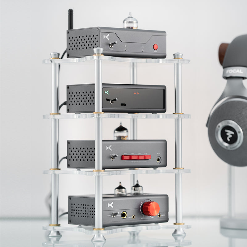 xDuoo X-R01 Multilayer Acrylic HiFi Rack For Small Amps & DACs HiFiGo 