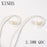 XINHS 4 Strands Silver-Pated Copper Earphone Cable 2Pin / MMCX / QDC / 0.75mm For ZSX/ZSN ZS10 Pro/AS16 Earphone Cable HiFiGo 2.5MM QDC 