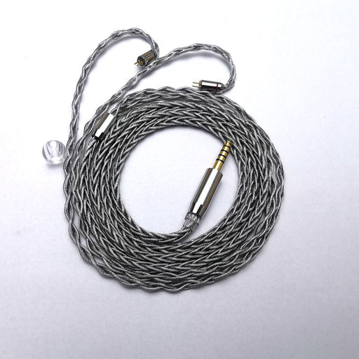 XINHS 8-Cores Litz Structure Single Crystal Copper Plated Silver Graphene Earphone Cable 2.5/3.5/4.4 - MMCX/2 Pin Earphone Cable HiFiGo 