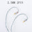 XINHS 8 Strands Sliver-Plated Earphone Cable 2.5 / 3.5 / 4.4 - 2Pin / MMCX / QDC / TFZ Earphone Cable HiFiGo 2.5MM 2PIN 