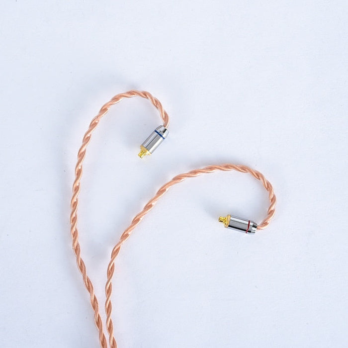 XINHS XIN04 4 Core 6N Single Crystal Copper Earphone Cable 2.5/3.5/4.4mm MMCX/2PIN/QDC/TFZ For KZ TINHIFI T2 Earphone Cable HiFiGo 