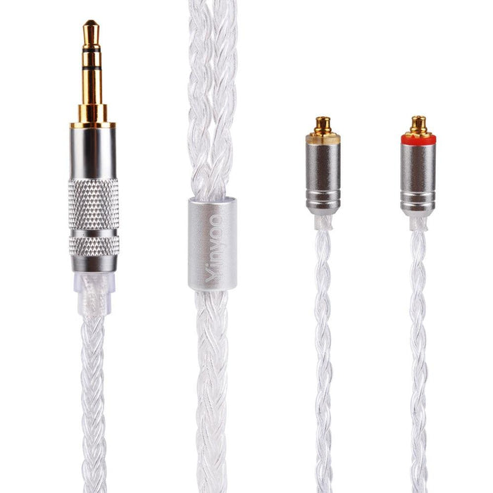 Yinyoo 16 Core Silver Plated Cable 2.5/3.5/4.4mm Upgrade Cable HiFiGo MMCX 3.5 