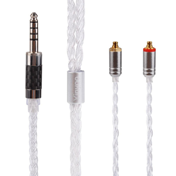 Yinyoo 16 Core Silver Plated Cable 2.5/3.5/4.4mm Upgrade Cable HiFiGo MMCX 4.4 