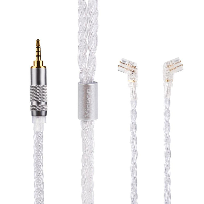 Yinyoo 16 Core Silver Plated Cable 2.5/3.5/4.4mm Upgrade Cable HiFiGo QDC 2.5 