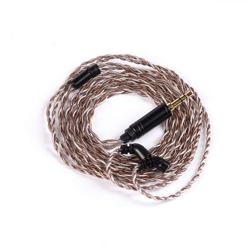 Yinyoo 4 Core Replacement Cable Silver Plated Copper Hybrid BLON 03 HiFiGo 