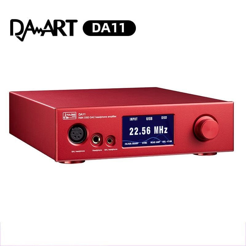 YuLong DA11 ES9038PRO Desktop DAC Amplifier Pre-Amp All in One HiFiGo 