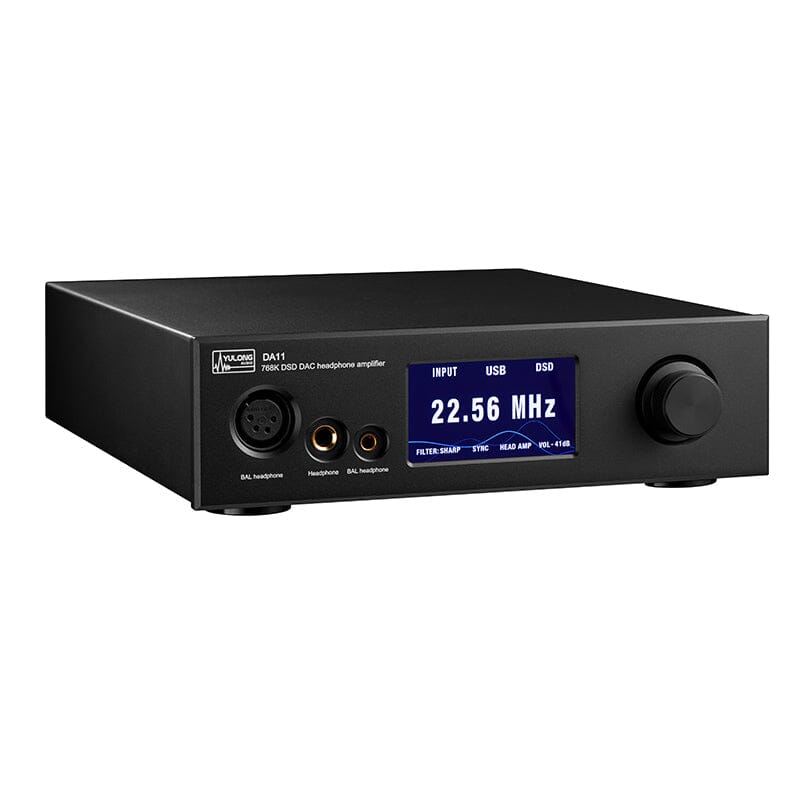 YuLong DA11 ES9038PRO Desktop DAC Amplifier Pre-Amp All in One HiFiGo DA11 Black 