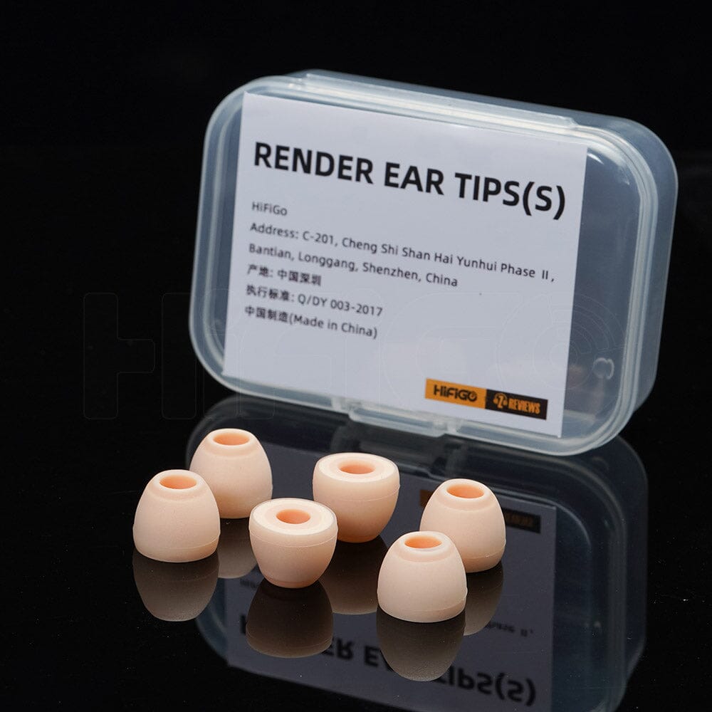 ZEOS Render Memory Foam Eartips Accessories HiFiGo Yellow-S (3 Pairs) 